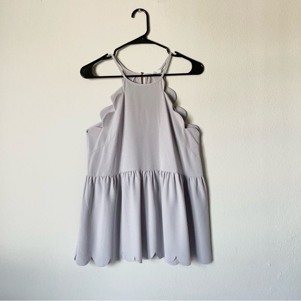 Clam Shell Lavender Blouse